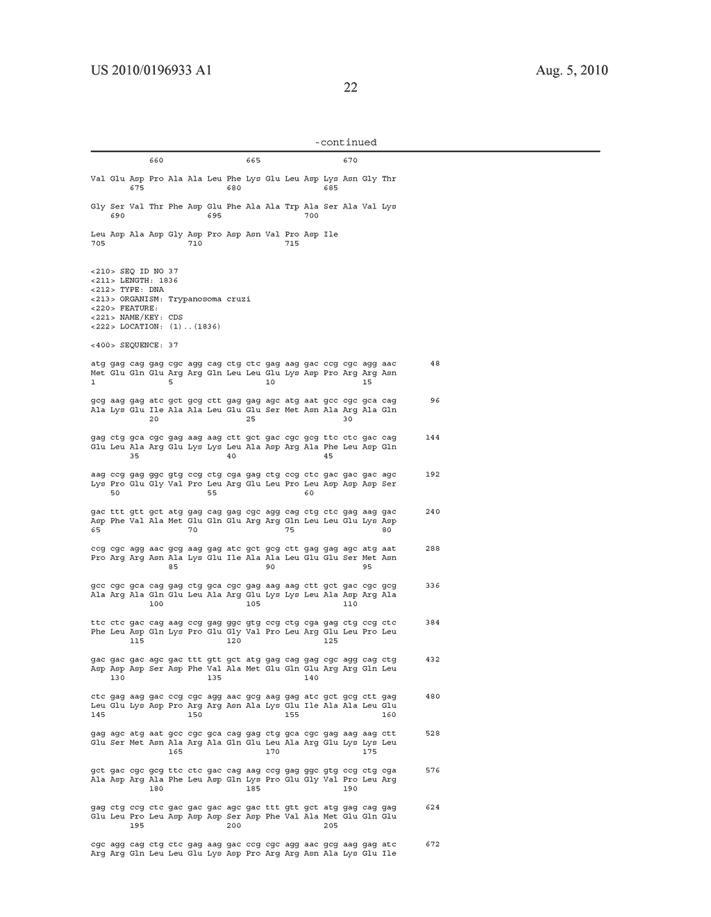 Recombinant Polypeptides for Diagnosing Infection with Trypanosoma Cruzi - diagram, schematic, and image 25