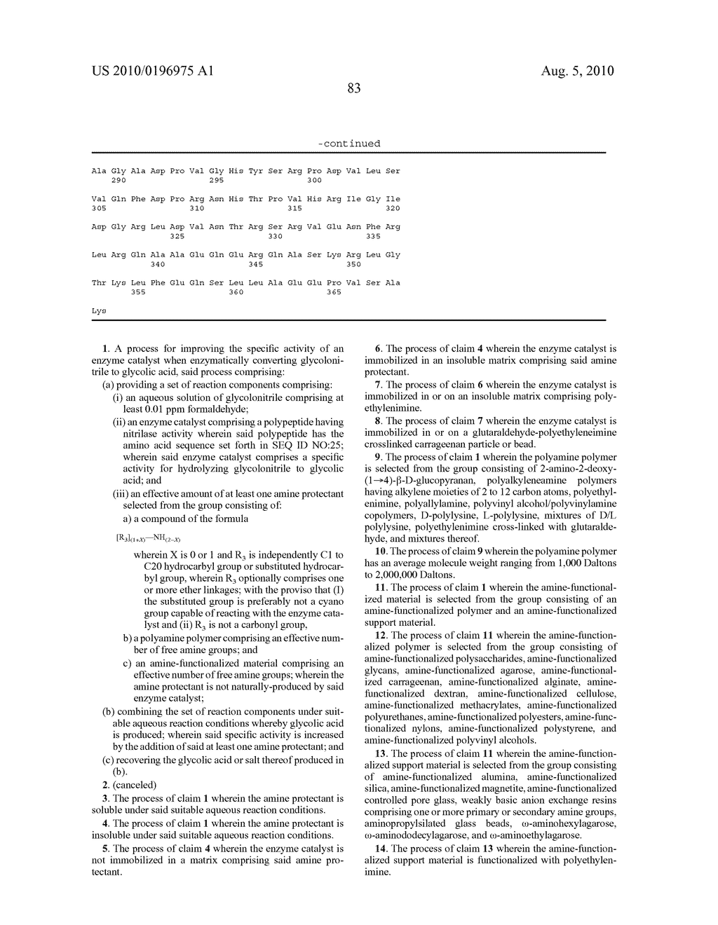 SEQUESTRATION OF FORMALDEHYDE TO STABILIZE NITRILASE SPECIFIC ACTIVITY WHEN CONVERTING GLYCOLONITRILE TO GLYCOLIC ACID - diagram, schematic, and image 91