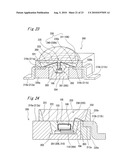 SEMICONDUCTOR LIGHT EMITTING DEVICE WITH PROTRUSIONS TO IMPROVE EXTERNAL EFFICIENCY AND CRYSTAL GROWTH diagram and image