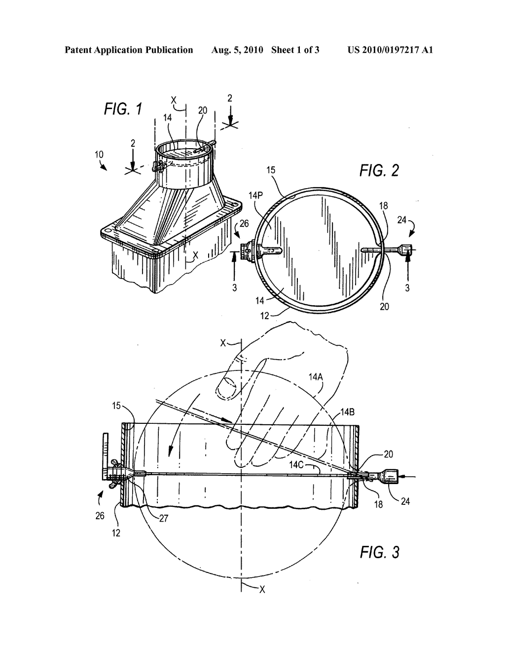 Damper blade and damper blade assembly for an air duct - diagram, schematic, and image 02