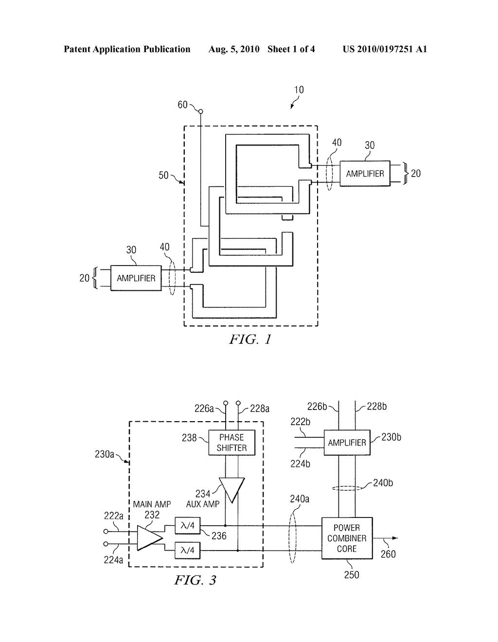 POWER AMPLIFIER COMPRISING A SLOTTED POWER COMBINER - diagram, schematic, and image 02