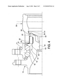 Coupling of a constant velocity joint and a hub bearing unit of a motor vehicle wheel diagram and image