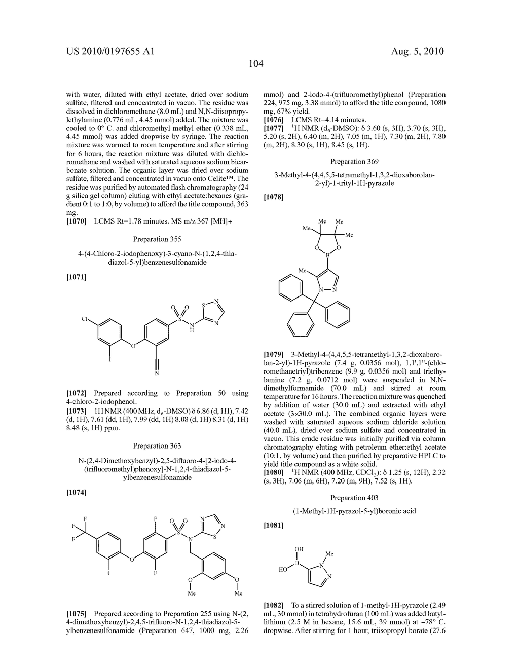 SULFONAMIDE DERIVATIVES - diagram, schematic, and image 105