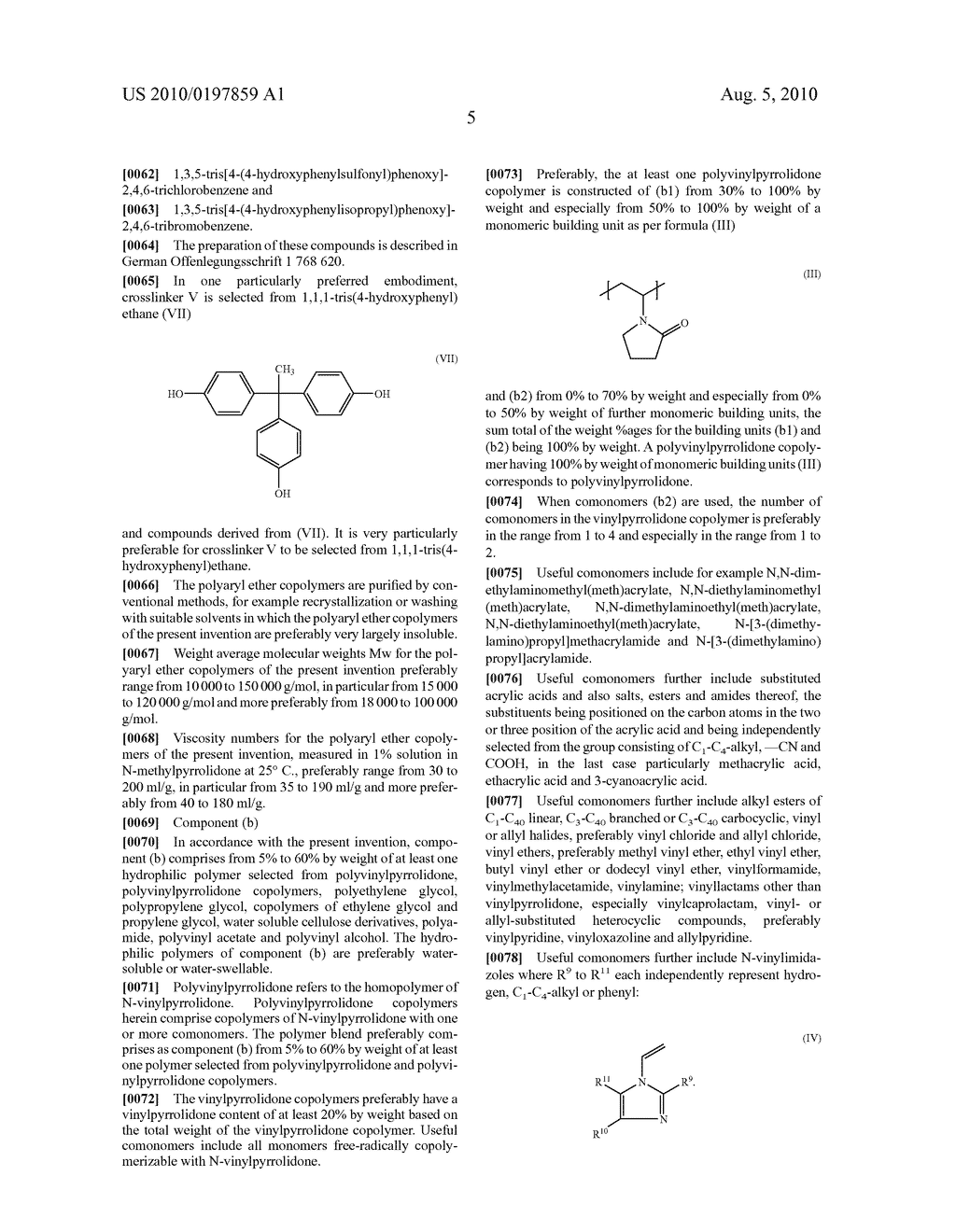 BLENDS FROM BRANCHED POLYARYL ETHERS AND HYDROPHILIC POLYMERS - diagram, schematic, and image 06