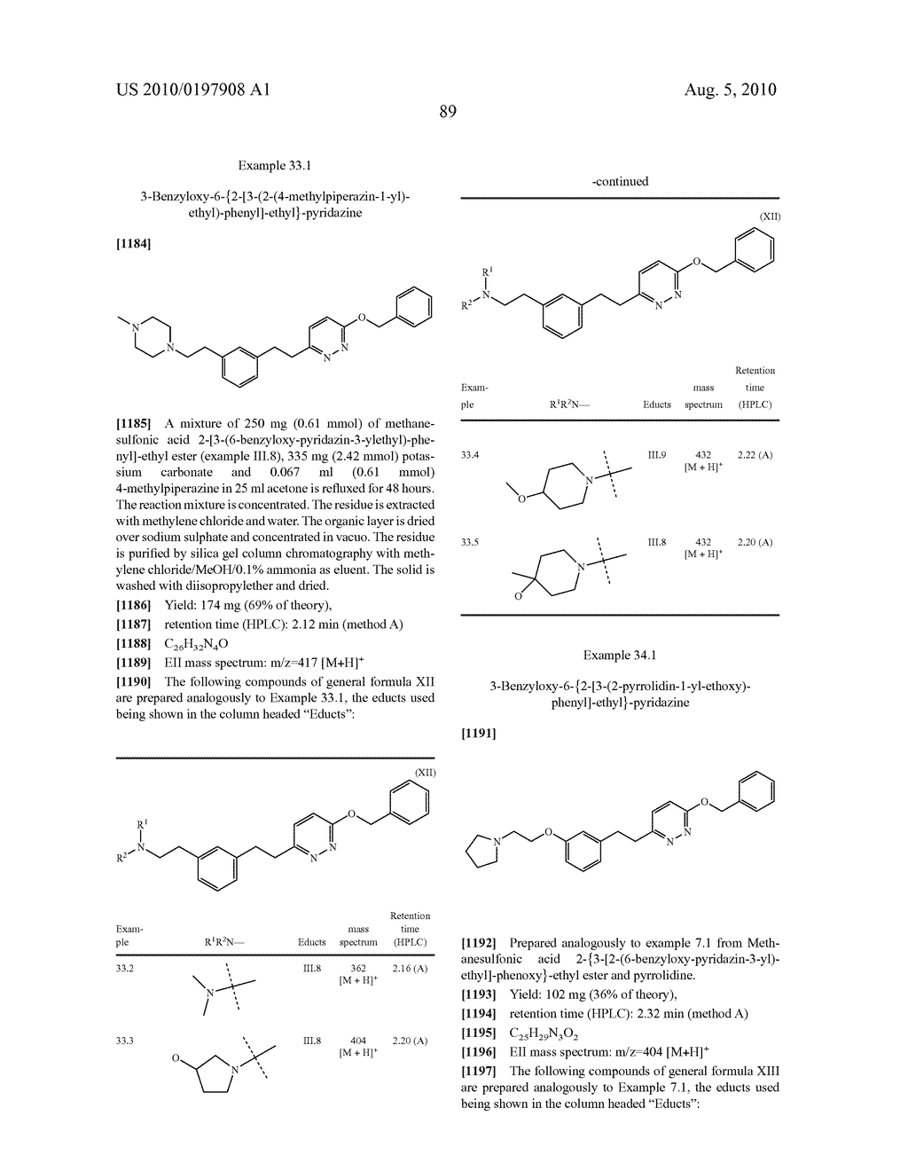 Pyridazine Derivatives with MCH Antagonistic Activity and Medicaments Comprising These Compounds - diagram, schematic, and image 90