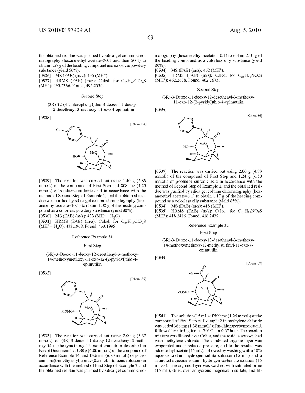 MUTILIN DERIVATIVE HAVING HETEROCYCLIC AROMATIC RING CARBOXYLIC ACID STRUCTURE IN SUBTITUENT AT 14-POSITION - diagram, schematic, and image 64