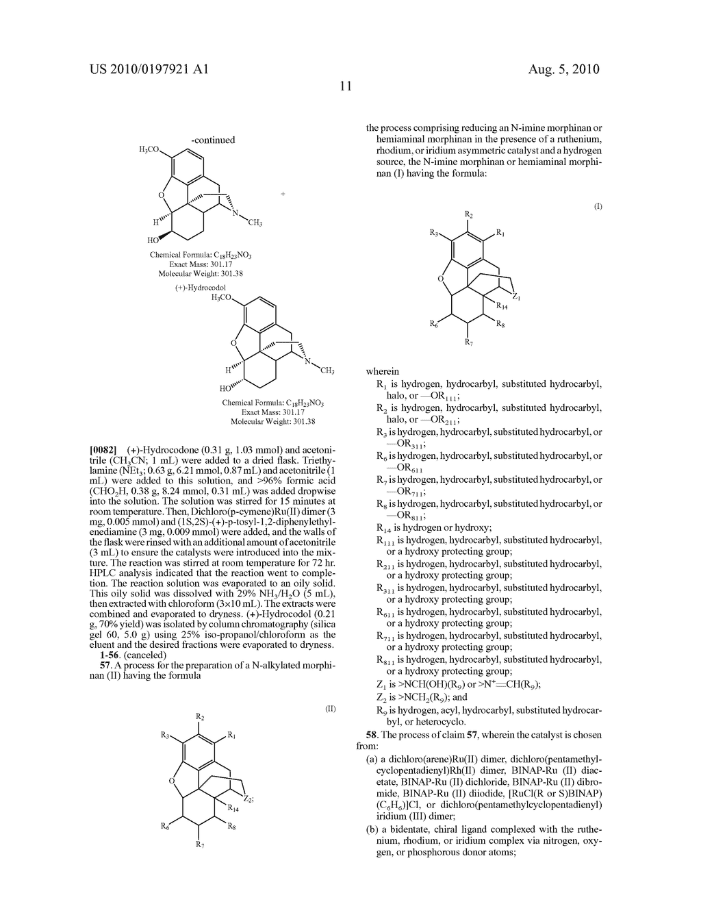 Preparation of N-Alkylated Opiates by Reductive Amination - diagram, schematic, and image 12