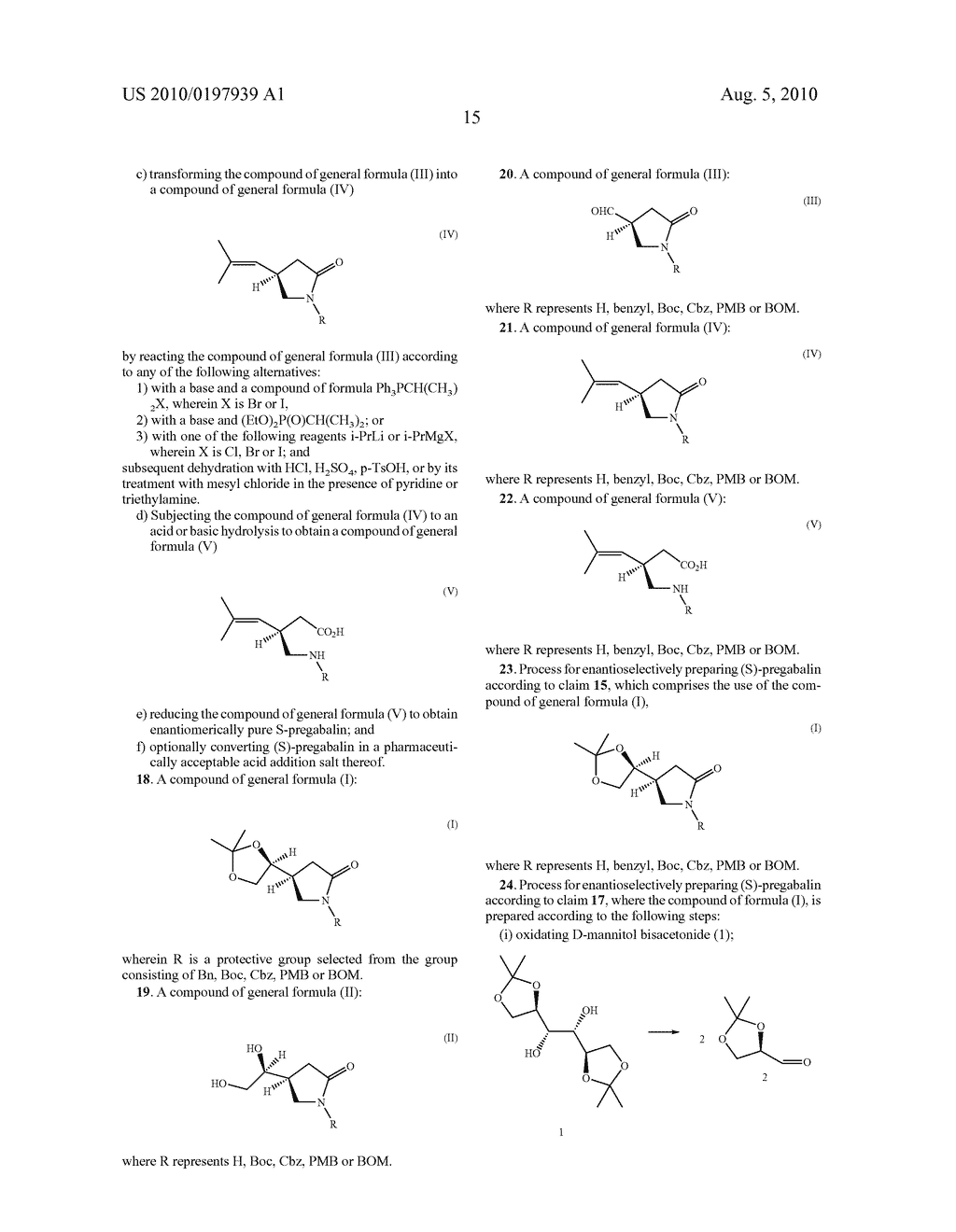 PROCESS FOR THE ENANTIOSELECTIVE PREPARATION OF PREGABALIN - diagram, schematic, and image 16