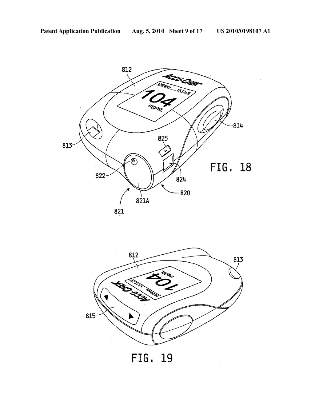 INTEGRATED BLOOD GLUCOSE METER AND LANCING DEVICE - diagram, schematic, and image 10