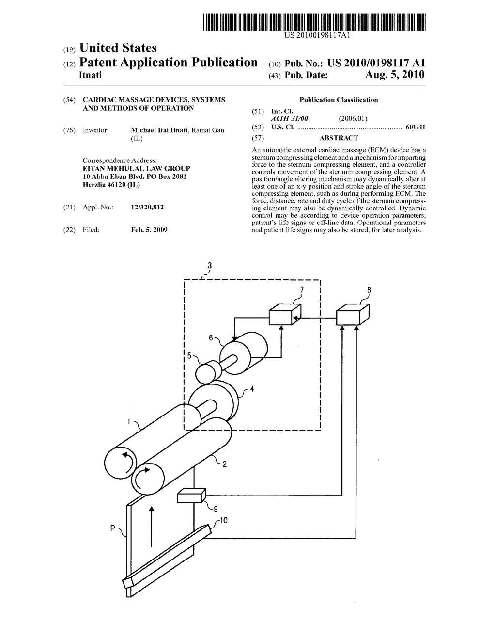 Cardiac massage devices, systems and methods of operation - diagram, schematic, and image 01