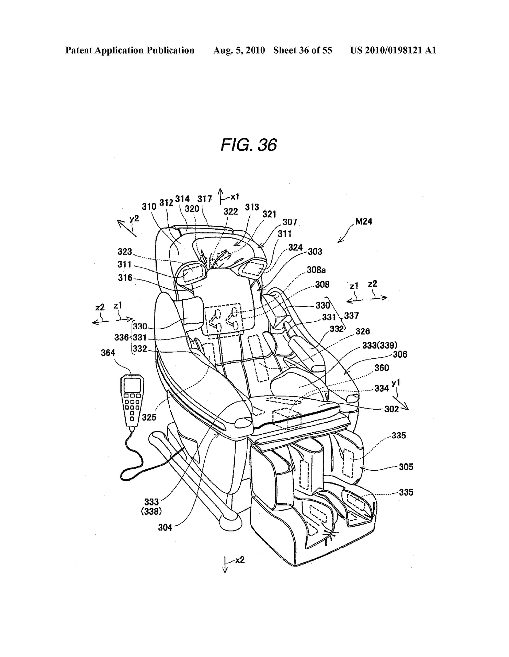 CHAIR-TYPE MASSAGE MACHINE - diagram, schematic, and image 37