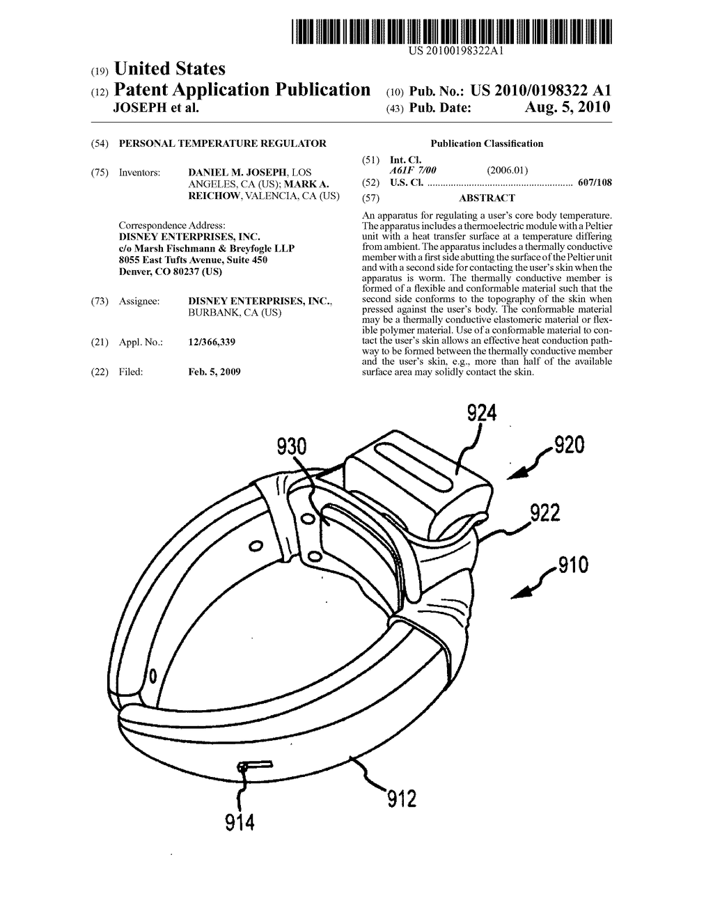 PERSONAL TEMPERATURE REGULATOR - diagram, schematic, and image 01