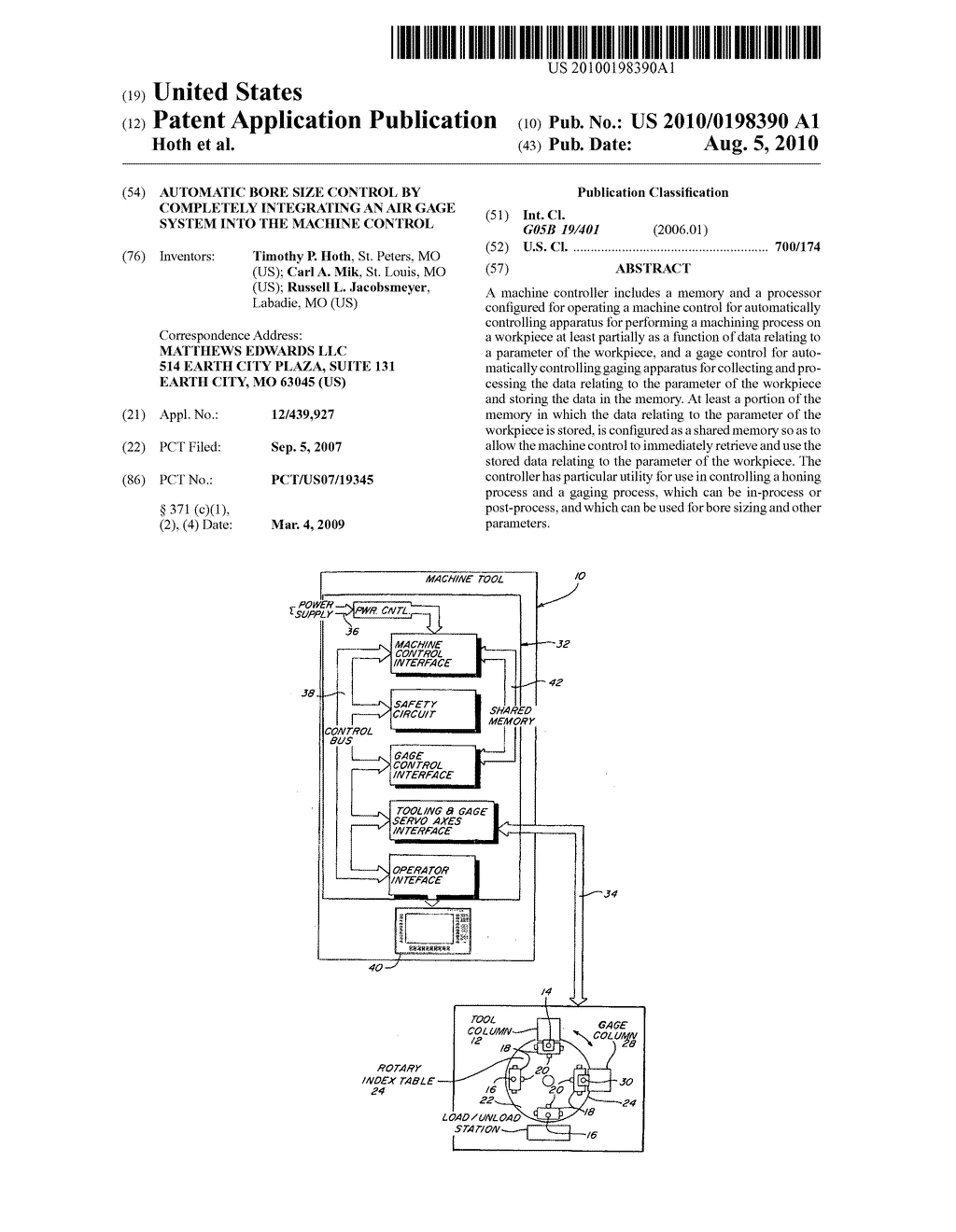 AUTOMATIC BORE SIZE CONTROL BY COMPLETELY INTEGRATING AN AIR GAGE SYSTEM INTO THE MACHINE CONTROL - diagram, schematic, and image 01