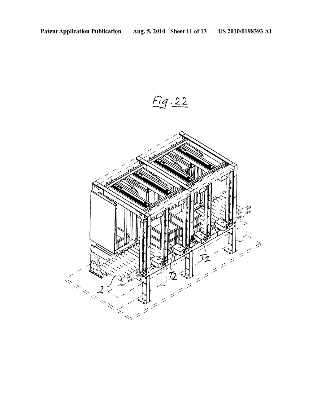 PROCESS AND DEVICE FOR AUTOMATICALLY FEEDING CONTAINERS OF THE SAME KIND TO A COLUMN STACKER, PREFERABLY IN A SORTER SYSTEM - diagram, schematic, and image 12