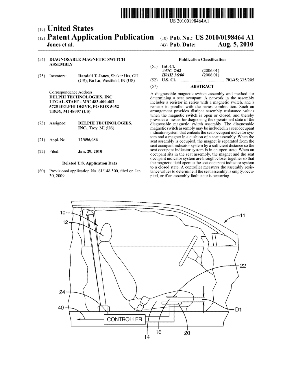 DIAGNOSABLE MAGNETIC SWITCH ASSEMBLY - diagram, schematic, and image 01