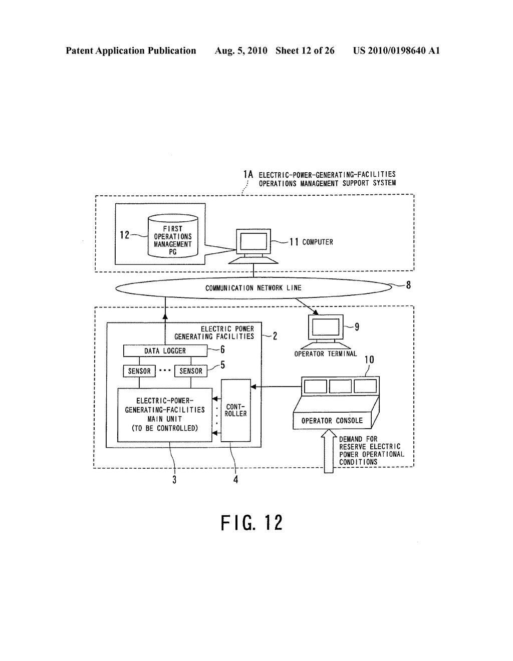 ELECTRIC-POWER-GENERATING-FACILITY OPERATION MANAGEMENT SUPPORT SYSTEM, ELECTRIC-POWER-GENERATING-FACILITY OPERATION MANAGEMENT SUPPORT METHOD, AND PROGRAM FOR EXECUTING OPERATION MANAGEMENT SUPPORT METHOD ON COMPUTER - diagram, schematic, and image 13