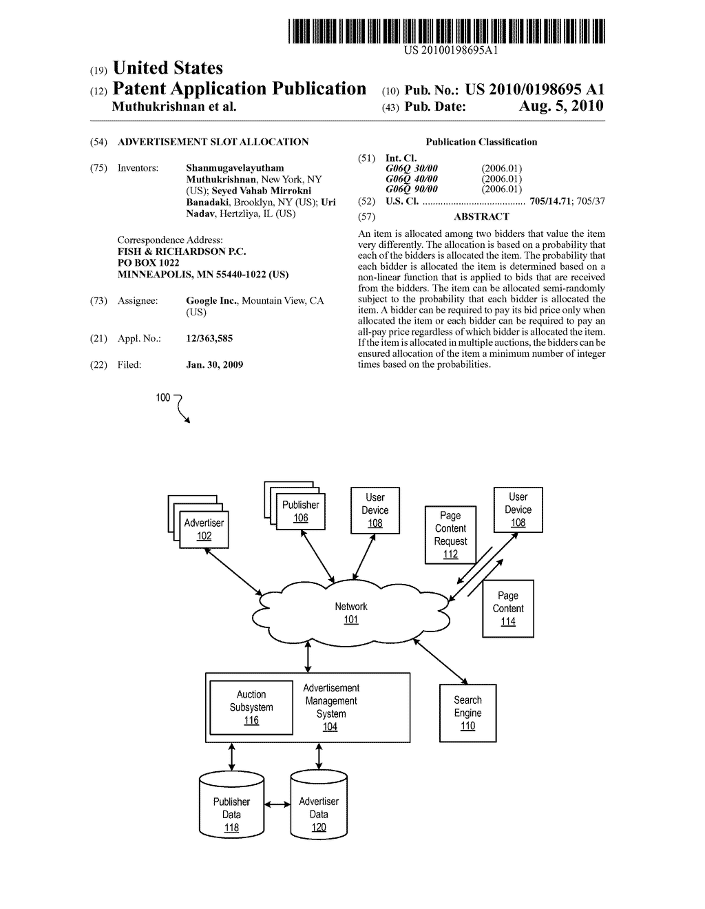 Advertisement Slot Allocation - diagram, schematic, and image 01