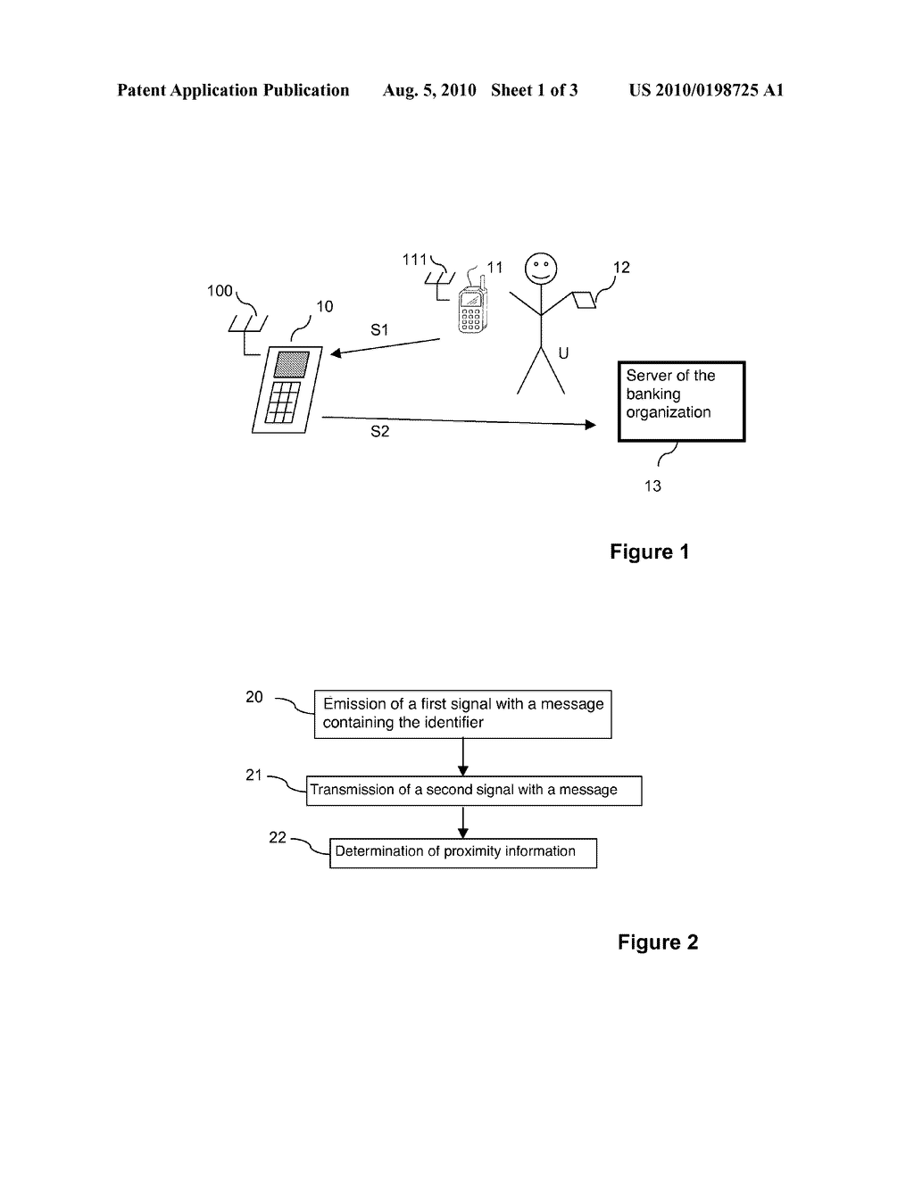 METHOD FOR SECURING TRANSACTIONS, TRANSACTION DEVICE, BANK SERVER, MOBILE TERMINAL, AND CORRESPONDING COMPUTER PROGRAMS - diagram, schematic, and image 02