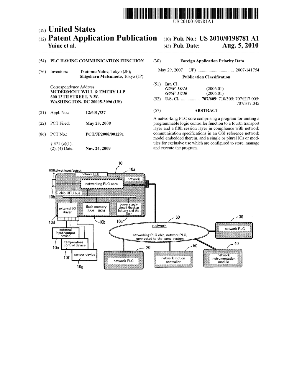 PLC HAVING COMMUNICATION FUNCTION - diagram, schematic, and image 01