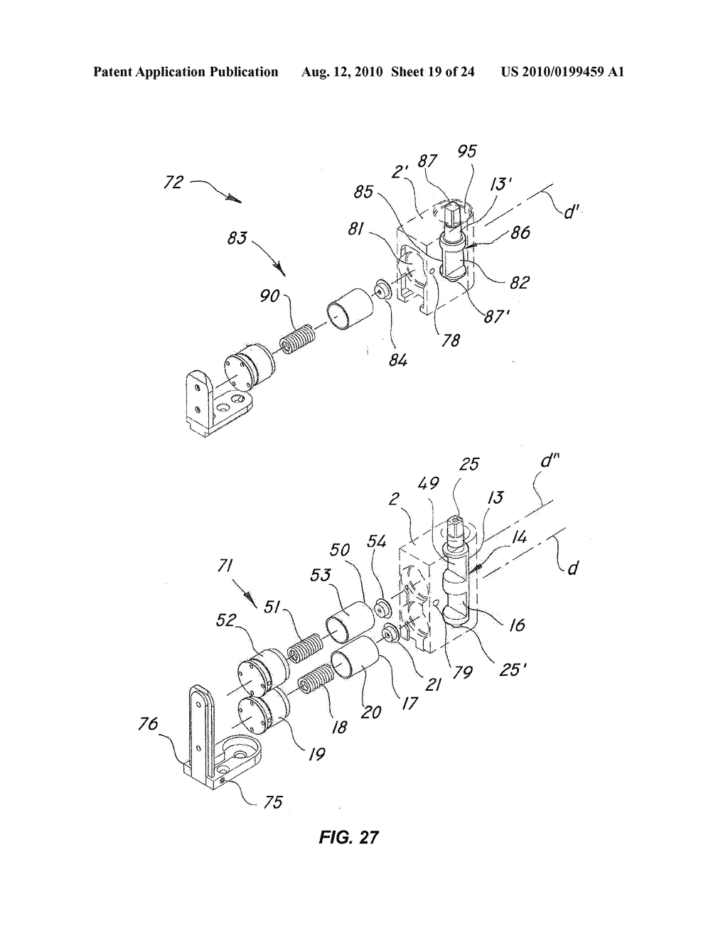 HINGE STRUCTURE FOR SELF-CLOSING DOORS OR THE LIKE, PARTICULARLY GLASS DOORS OR THE LIKE, AND ASSEMBLY INCORPORATING SUCH STRUCTURE - diagram, schematic, and image 20