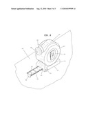 COMBINATION TAPE MEASURE AND HAMMER diagram and image