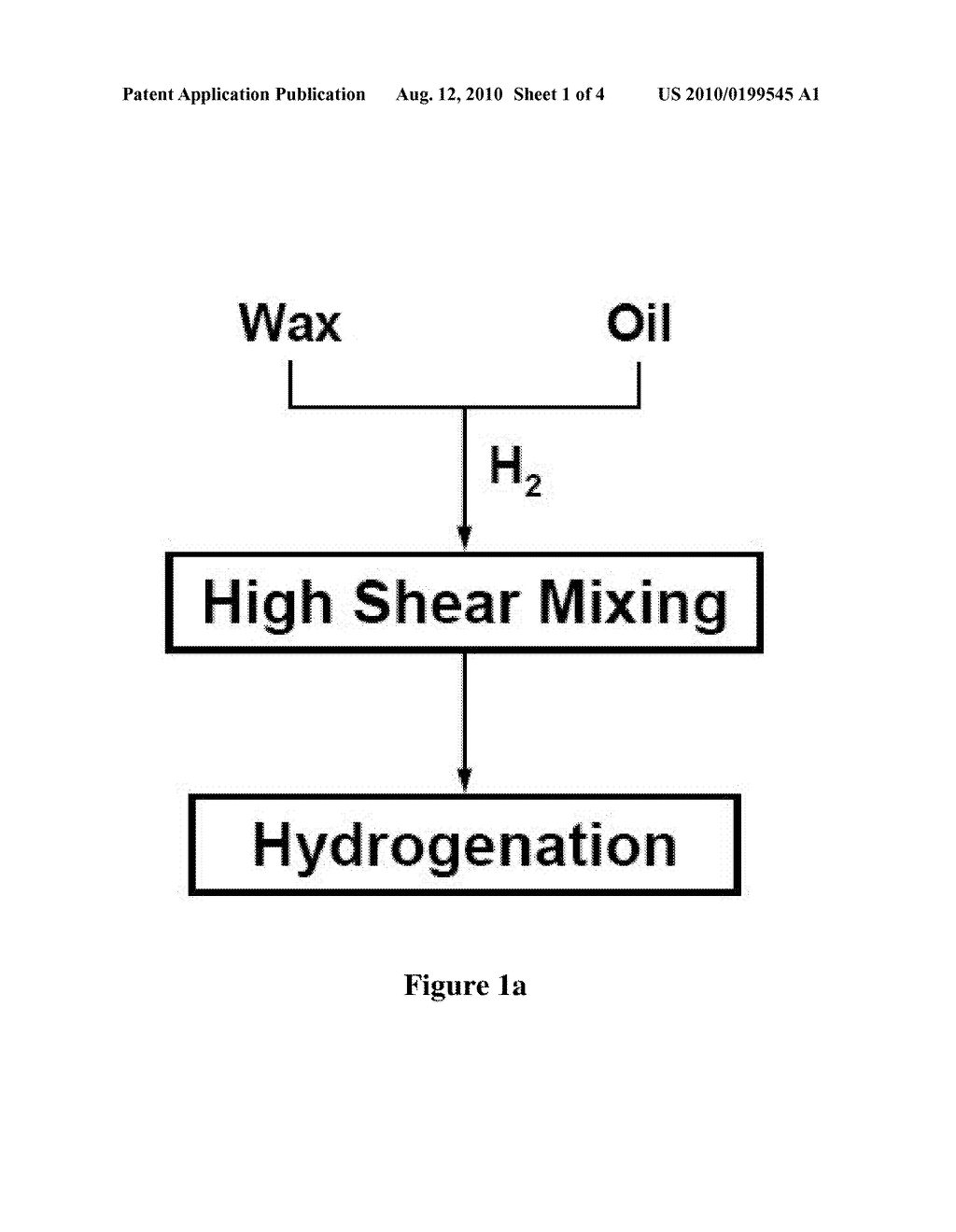 HIGH SHEAR HYDROGENATION OF WAX AND OIL MIXTURES - diagram, schematic, and image 02