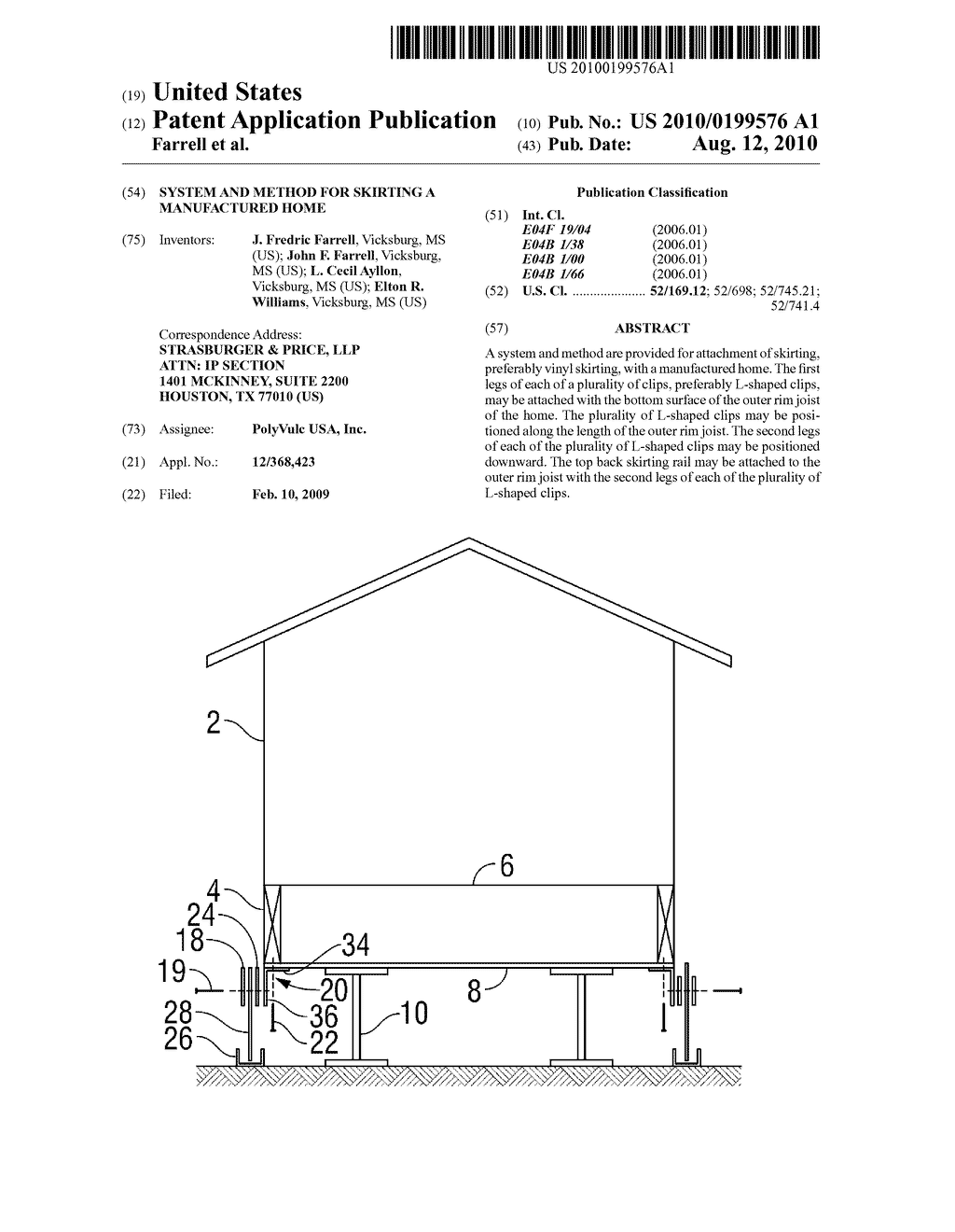 System and Method for Skirting a Manufactured Home - diagram, schematic, and image 01