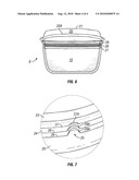 FOOD CONTAINER APPARATUS AND METHOD OF USING SAME diagram and image