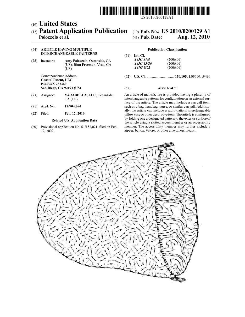 ARTICLE HAVING MULTIPLE INTERCHANGEABLE PATTERNS - diagram, schematic, and image 01