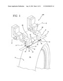 PROCESS AND APPARATUS FOR MANUFACTURING A REINFORCING STRUCTURE FOR TYRES OF VEHICLES diagram and image