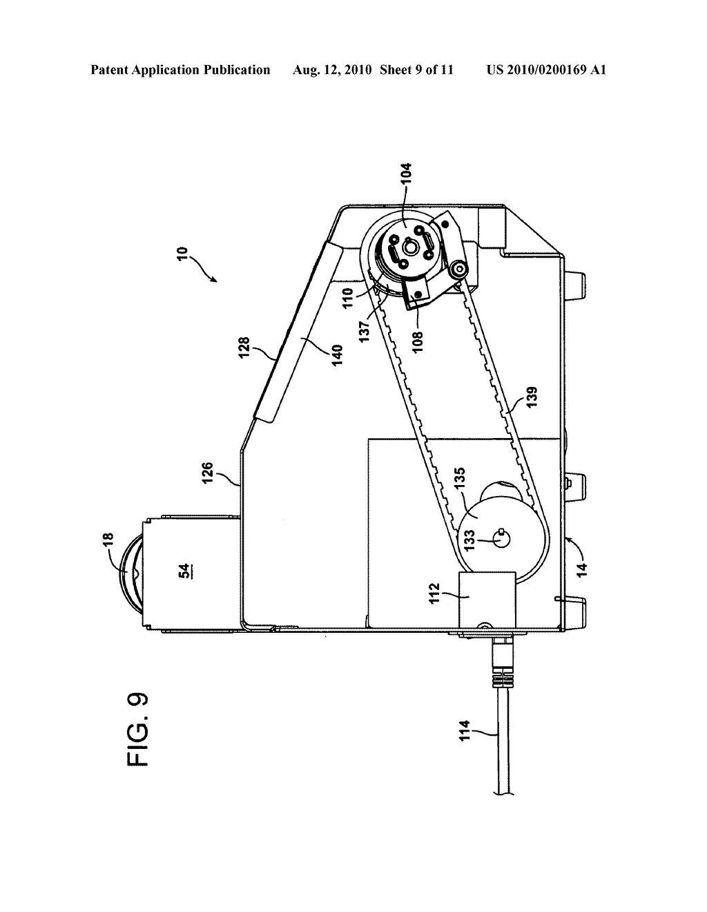 Machine for inflating and sealing an inflatable web - diagram, schematic, and image 10