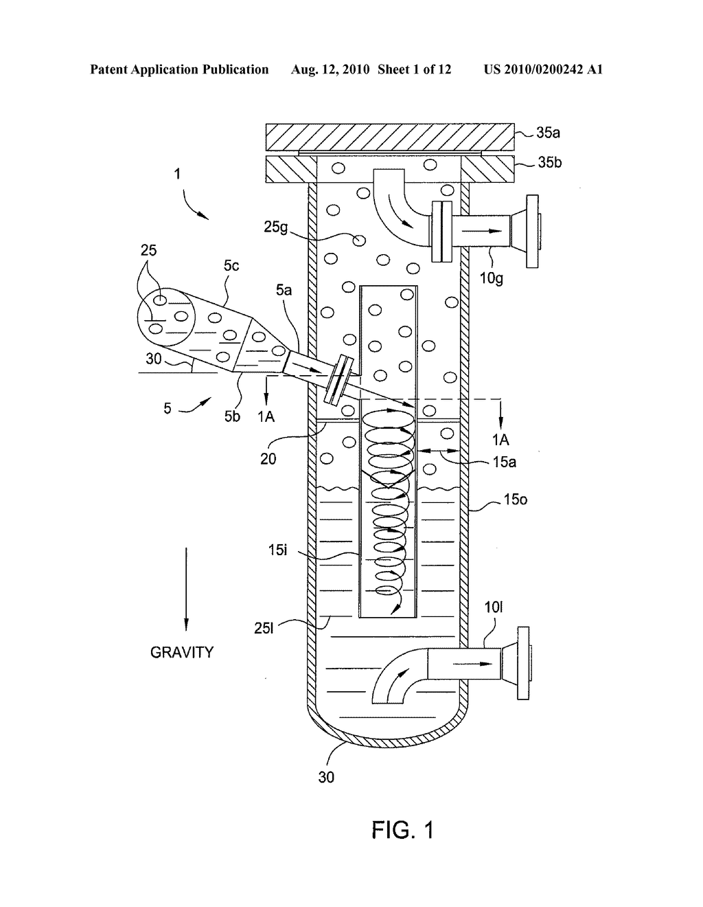 METHOD AND APPARATUS FOR CENTRIFUGAL SEPARATION - diagram, schematic, and image 02