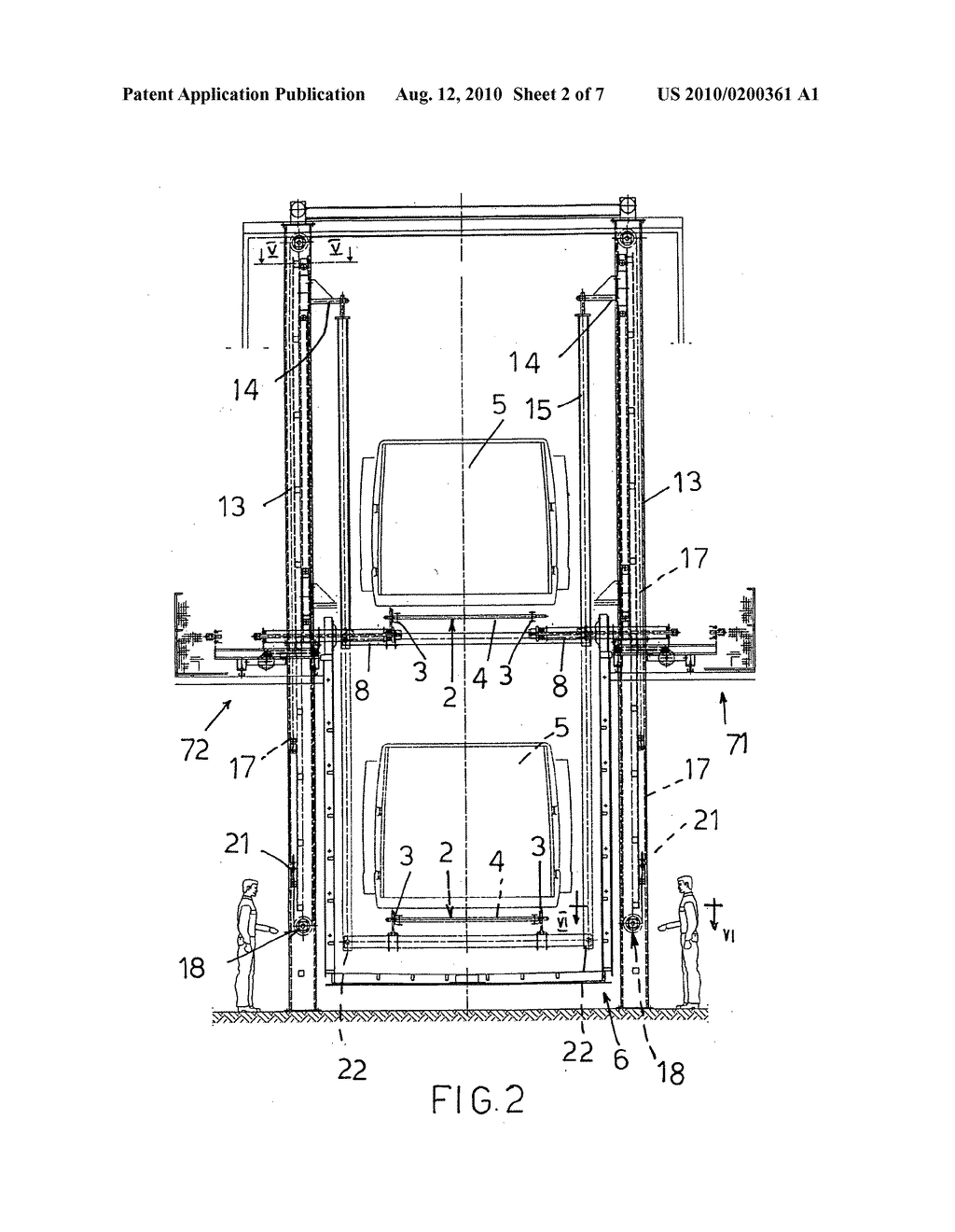 ELEVATOR MECHANICAL TIMING CONNECTION FREE AUTOMATIC SYSTEM FOR IMMERSION PROCESSING VEHICLE BODYWORKS - diagram, schematic, and image 03