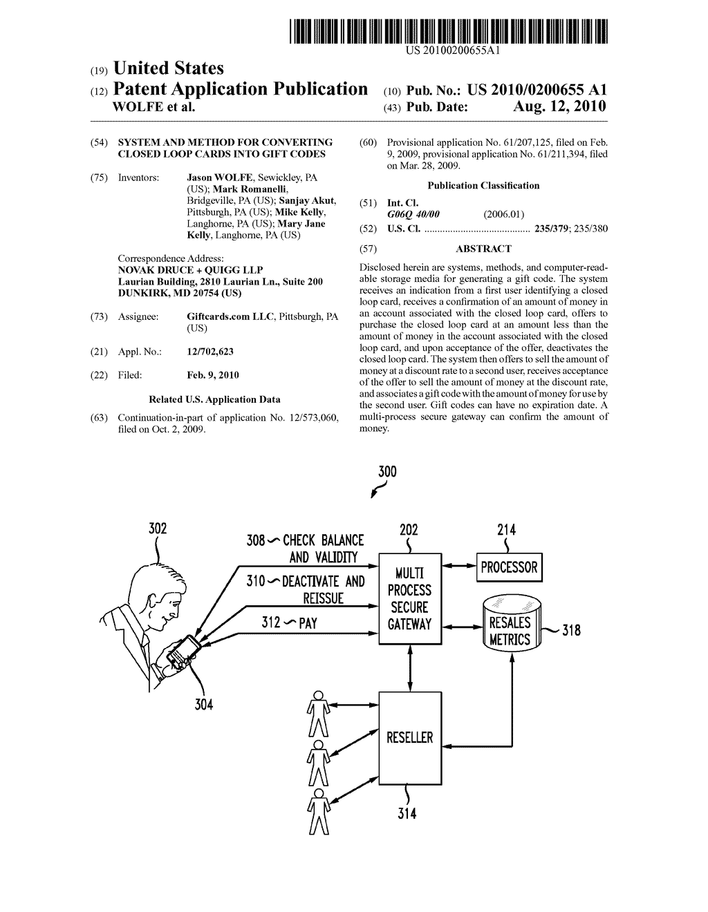 SYSTEM AND METHOD FOR CONVERTING CLOSED LOOP CARDS INTO GIFT CODES - diagram, schematic, and image 01