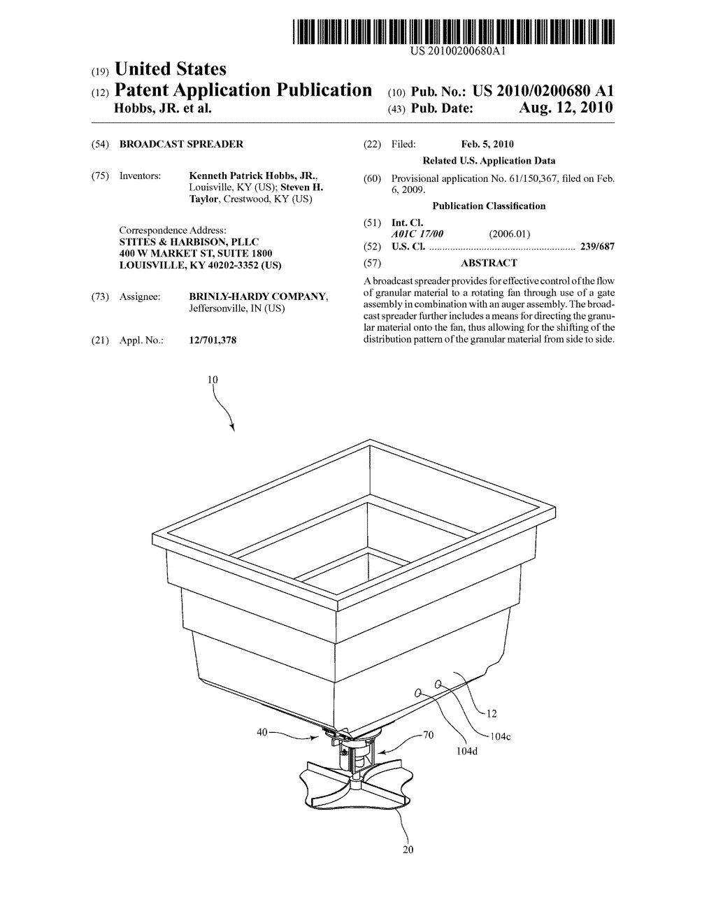 BROADCAST SPREADER - diagram, schematic, and image 01