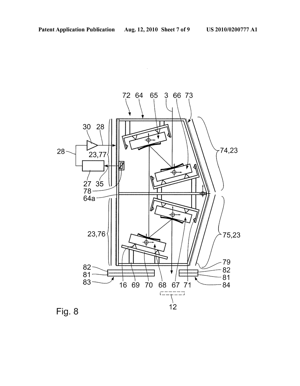 DEVICE FOR CONTROLLING TEMPERATURE OF AN OPTICAL ELEMENT - diagram, schematic, and image 08