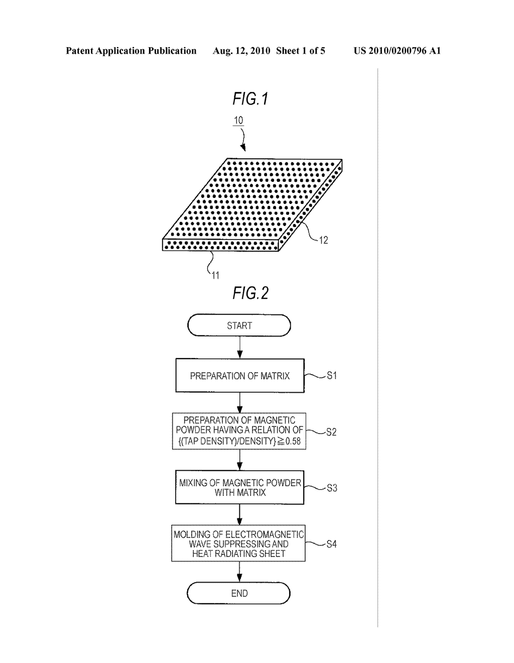 COMPOSITION FOR ELECTROMAGNETIC WAVE SUPPRESSION AND HEAT RADIATION AND METHOD FOR MANUFACTURING COMPOSITION FOR ELECTROMAGNETIC WAVE SUPPRESSION AND HEAT RADIATION - diagram, schematic, and image 02