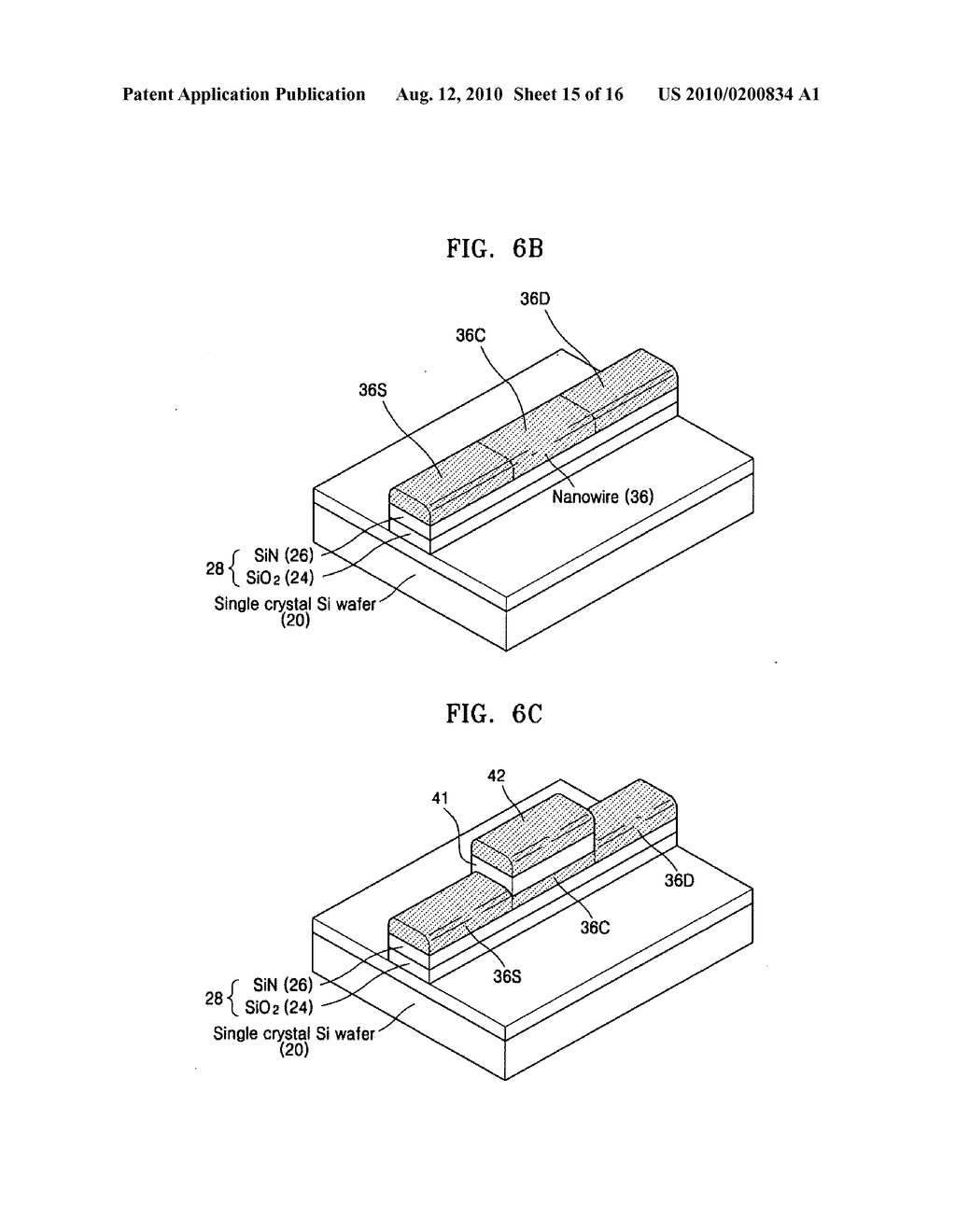 Crystalline nanowire substrate, method of manufacturing the same, and method of manufacturing thin film transistor using the same - diagram, schematic, and image 16