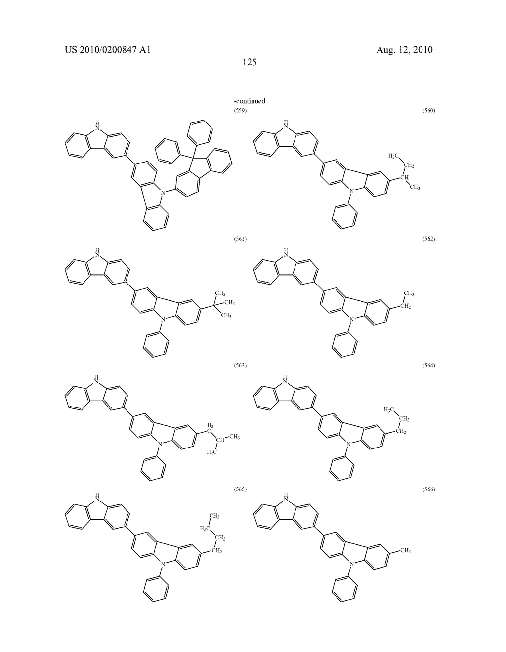 ORGANIC COMPOUND, ANTHRACENE DERIVATIVE, AND LIGHT-EMITTING ELEMENT, LIGHT-EMITTING DEVICE, AND ELECTRONIC DEVICE USING ANTHRACENE DERIVATIVE - diagram, schematic, and image 197