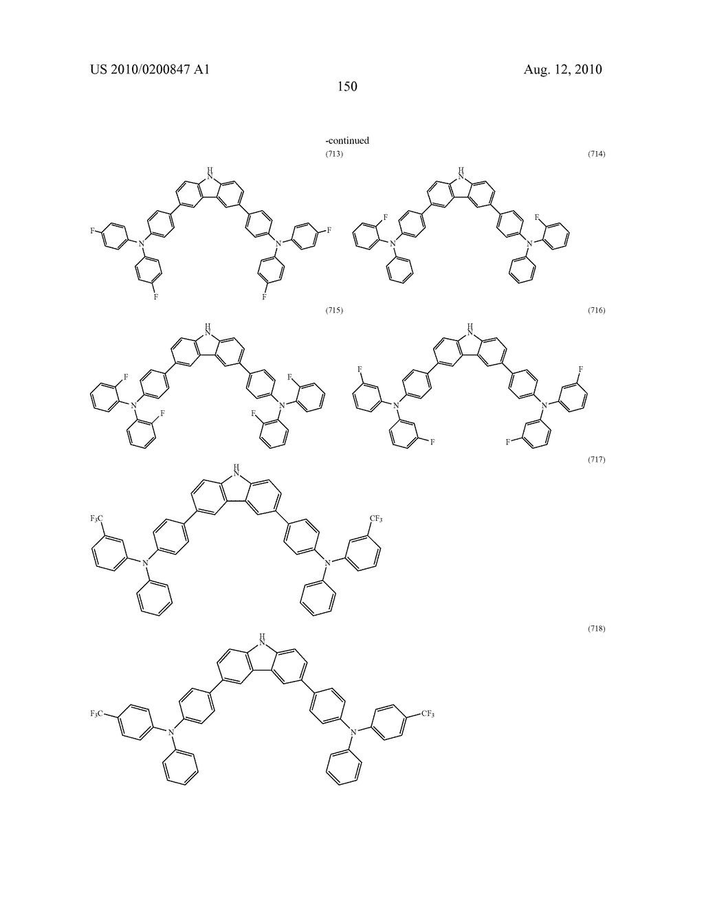 ORGANIC COMPOUND, ANTHRACENE DERIVATIVE, AND LIGHT-EMITTING ELEMENT, LIGHT-EMITTING DEVICE, AND ELECTRONIC DEVICE USING ANTHRACENE DERIVATIVE - diagram, schematic, and image 222