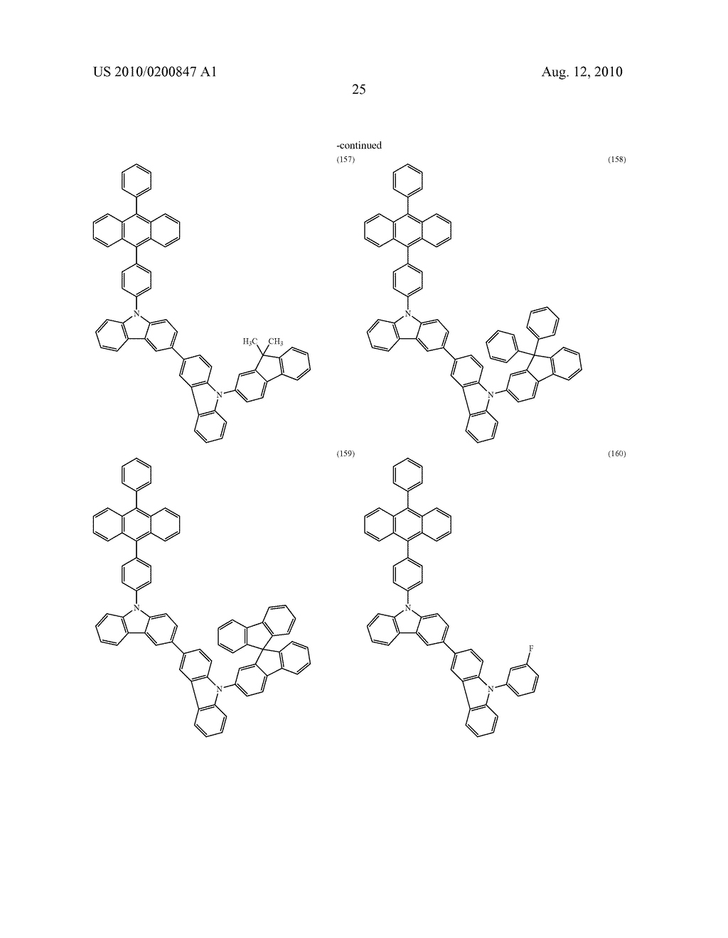 ORGANIC COMPOUND, ANTHRACENE DERIVATIVE, AND LIGHT-EMITTING ELEMENT, LIGHT-EMITTING DEVICE, AND ELECTRONIC DEVICE USING ANTHRACENE DERIVATIVE - diagram, schematic, and image 97