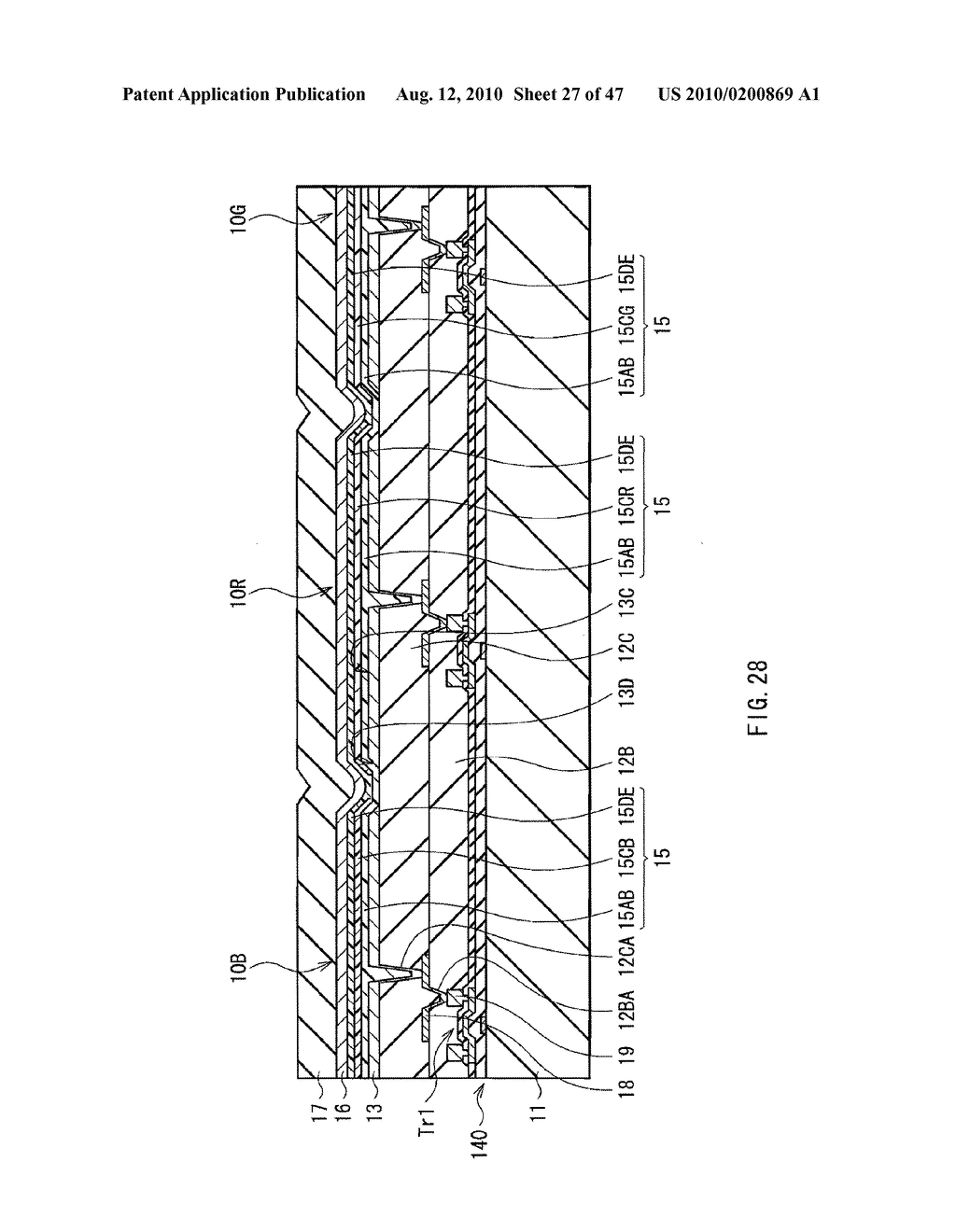 METHOD OF MANUFACTURING DISPLAY DEVICE AND DISPLAY DEVICE - diagram, schematic, and image 28