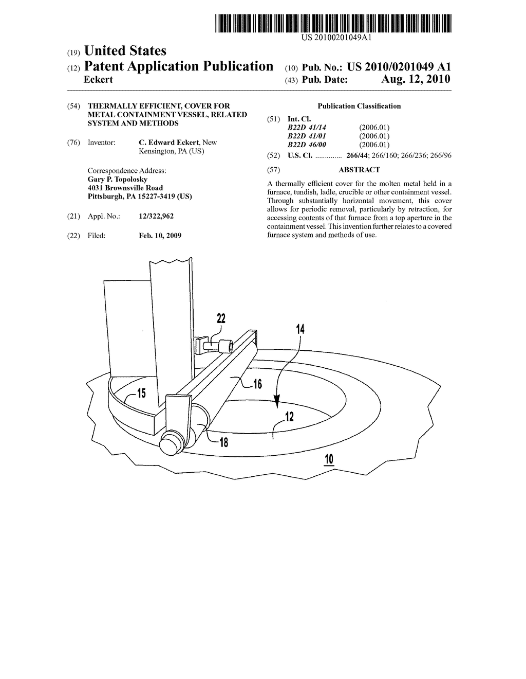 Thermally efficient, cover for metal containment vessel, related system and methods - diagram, schematic, and image 01