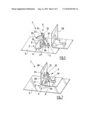 TEMPORARY PROTECTION DEVICE WITH A PIVOTING LOCK diagram and image