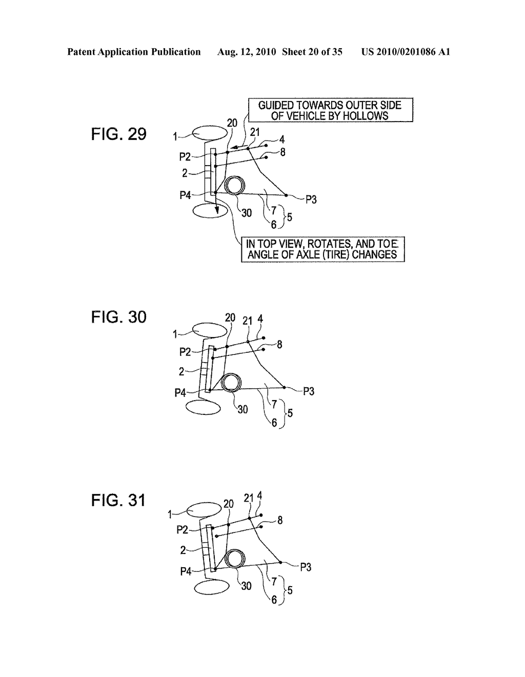 SUSPENSION DEVICE AND METHOD FOR SUPPORTING A WHEEL - diagram, schematic, and image 21