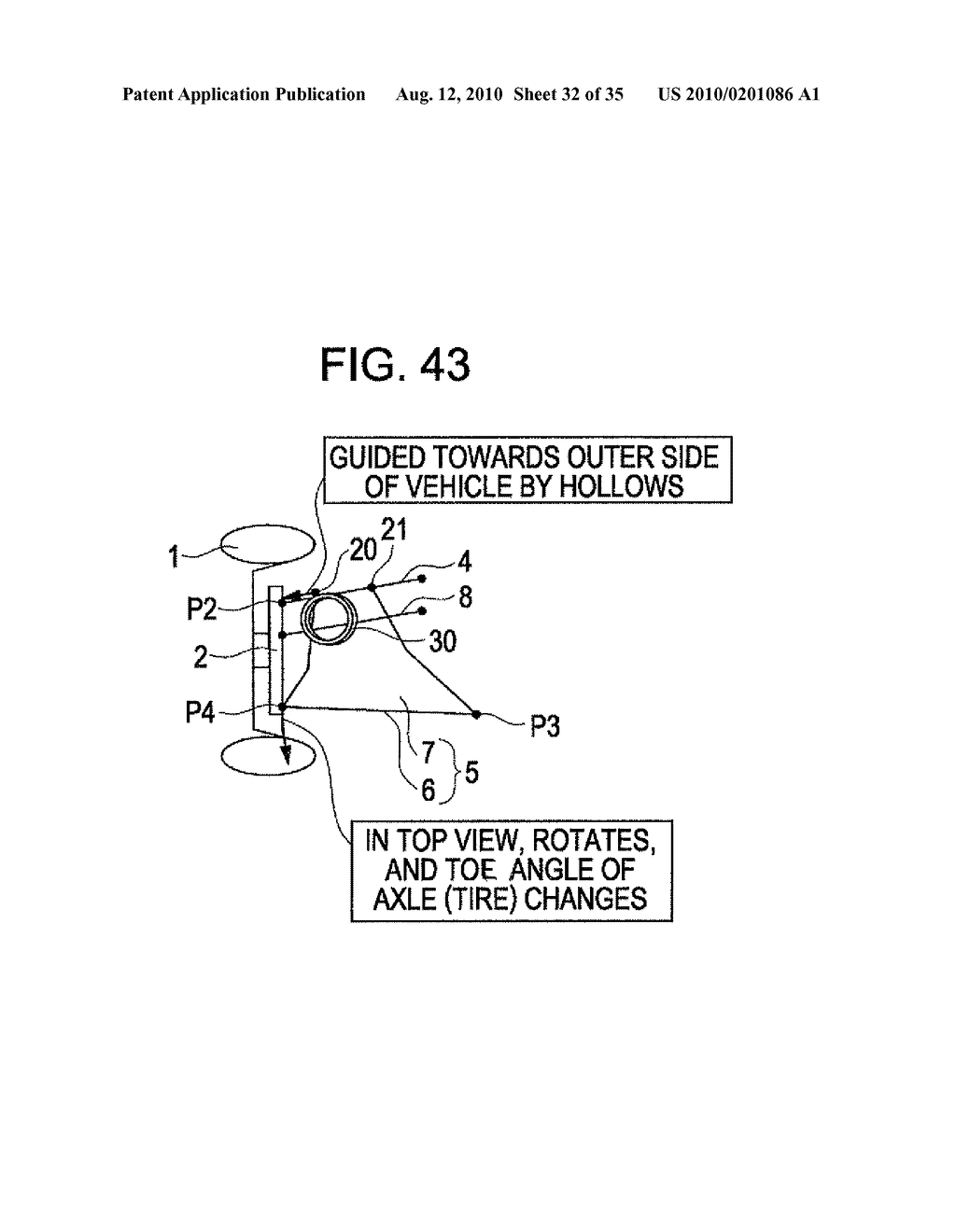 SUSPENSION DEVICE AND METHOD FOR SUPPORTING A WHEEL - diagram, schematic, and image 33