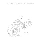 Suspension Arrangement For Rear Castered Wheels On A Work Machine diagram and image