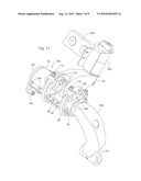 Suspension Arrangement For Rear Castered Wheels On A Work Machine diagram and image