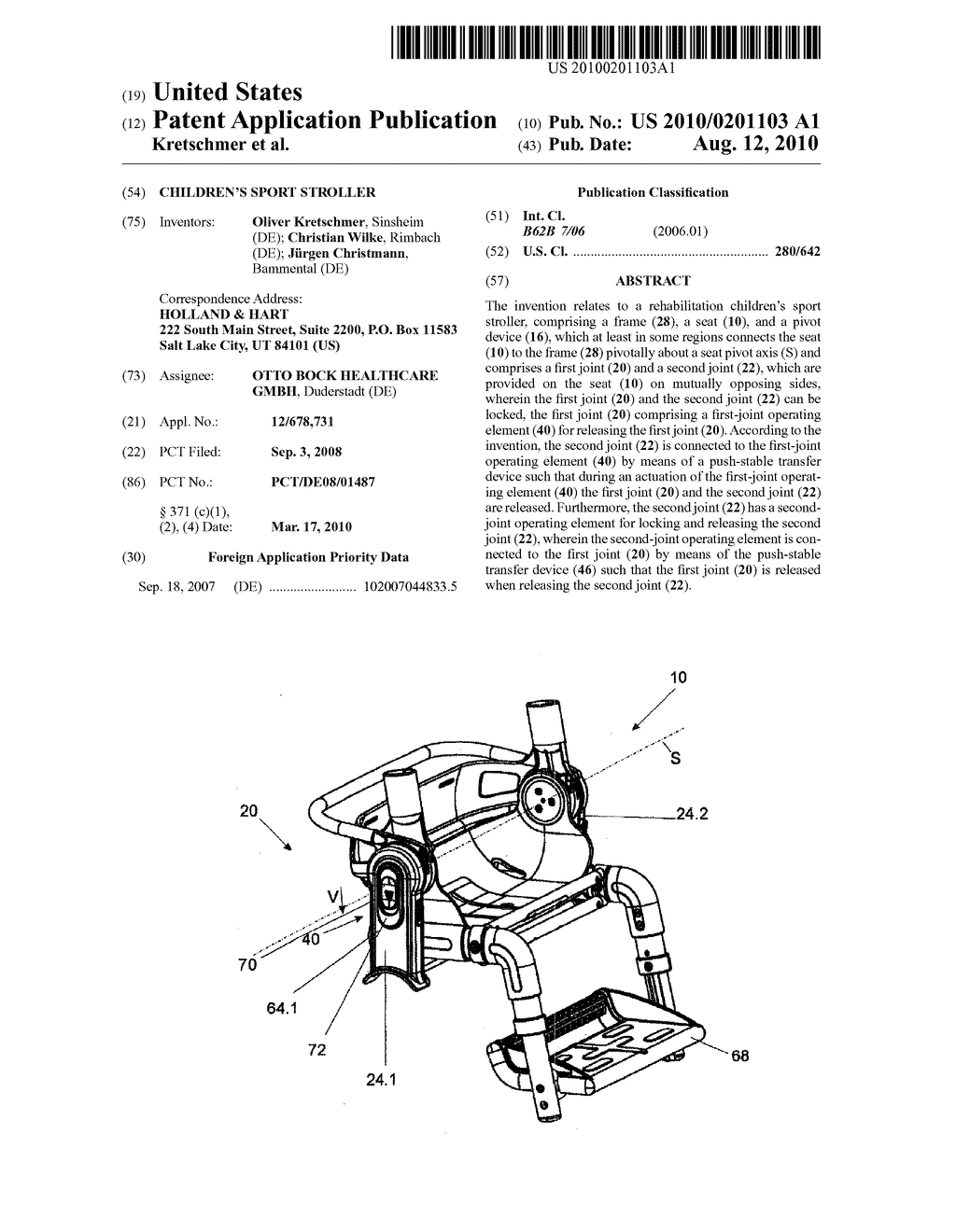 CHILDREN'S SPORT STROLLER - diagram, schematic, and image 01