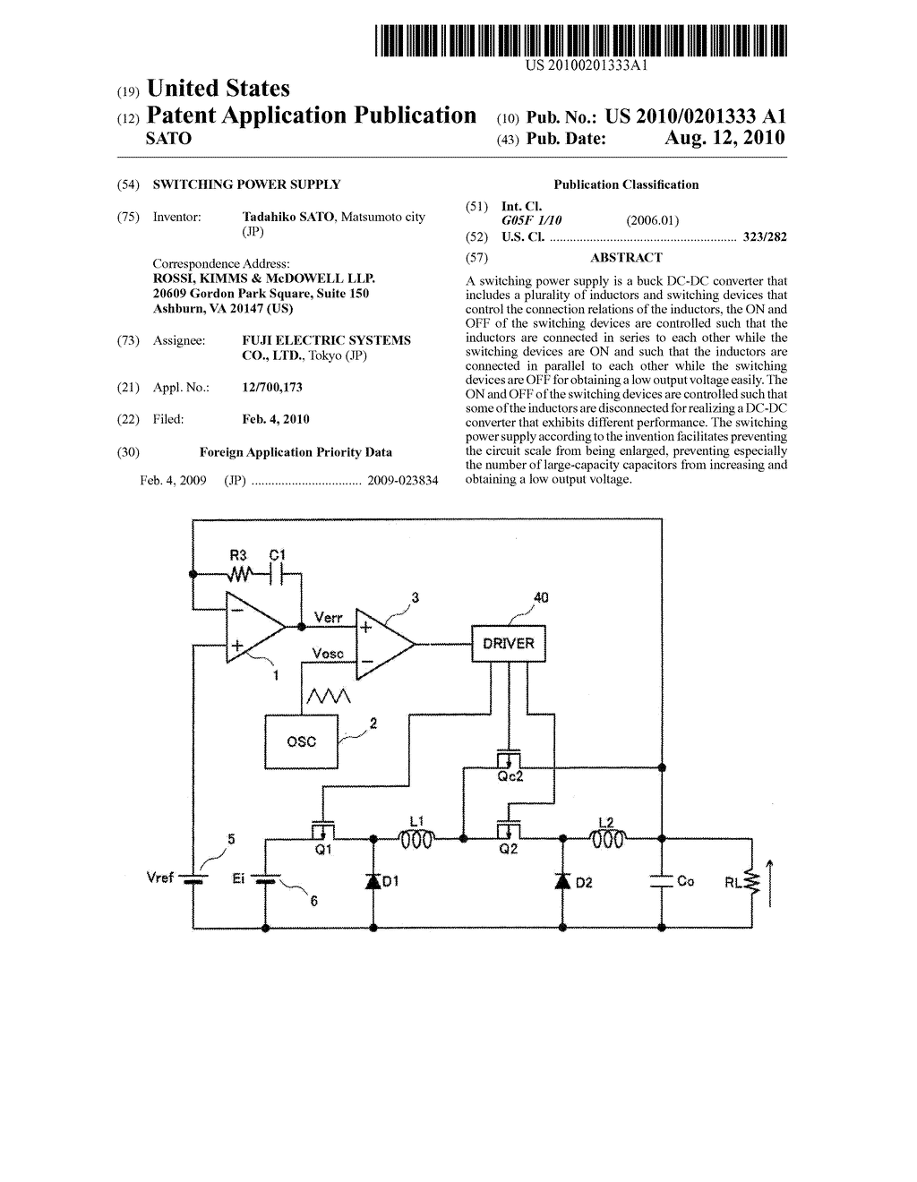 SWITCHING POWER SUPPLY - diagram, schematic, and image 01